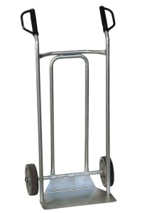 250 Kg stainless steel sack barrow with curved carriage