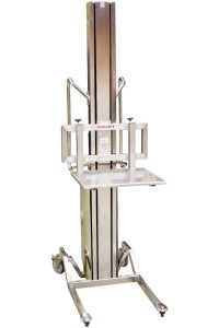 Monomast semi-electric Stacker in ALU and STAINLESS 304 L versions